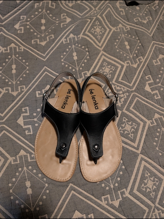 Be Lenka Shoes - Be Lenka Black Leather T-Strap Sandals for Women